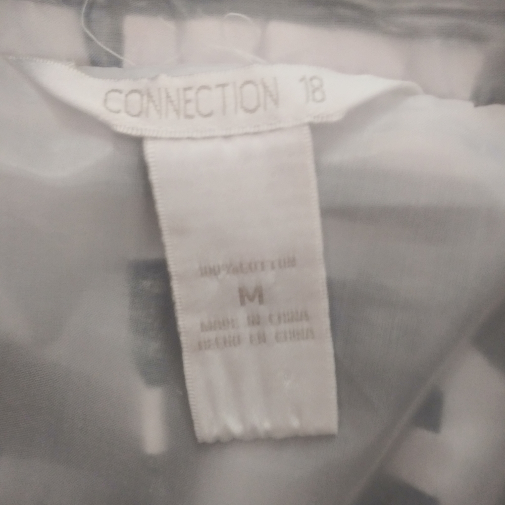 Connection 18 black/white pattern cotton skirt - Picture 6 of 6